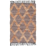 Χαλί 60x90 Δέρμα Γκρι - Μπεζ ανακυκλωμένο