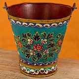 Κουβάς vintage ζωγραφιστός 25εκ. - Μπλε