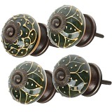 Πόμολο πράσινο αντικέ 4εκ.