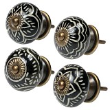 Πόμολο μαύρο κεραμικό