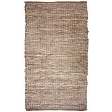 Χαλί γιούτα & δέρμα Φυσικό 90x150εκ.