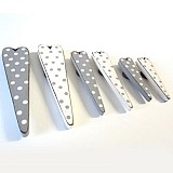 Μαγνητάκια καρδιές πουά σε 3 διαστάσεις