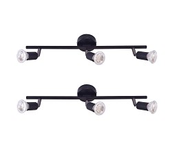 SE 140-B3 (x2) Saba Packet Black adjustable spotlight+