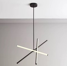 SE LED 50 VAMOS PENDANT BLACK 22W 3CCT 50x50x110cm IP20 220V 2 YEARS WARRANTY