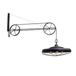 HL-5244 LIONEL BROWN RUSTY WALL LAMP