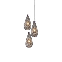 SE4285-03 SM DARIO PENDANT SMOKE GLASS+
