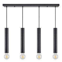 SE21-BL-5-4BL ADEPT TUBE BLACK Black Pendant+