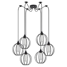 SE21-BL-B10-BL6-GR2 ADEPT PENDANT Black Metal Grid Pendant+