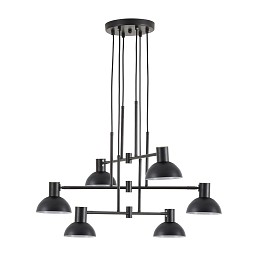 SE21-BL-100-MS3 ADEPT PENDANT Black Metal Pendant Black Metal Shade+