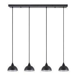 SE21-BL-B10-4BL-MS3 ADEPT PENDANT Black Metal Shade +