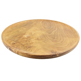 Δίσκος ξύλο teak στρογγυλός 38εκ.