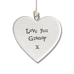 Πορσελάνινη καρδιά (4,5εκ.) - Love you granny