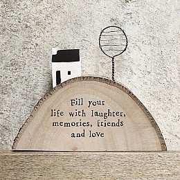 Σπίτι στο λόφο 8,5x10,3 εκ. - Fill your life with laughter