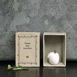 Σπιρτόκουτο 4,5εκ. - Μήλο  πορσελάνη