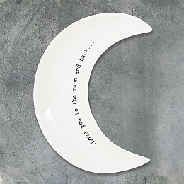 Πιατάκι φεγγάρι πορσελάνη - Moon