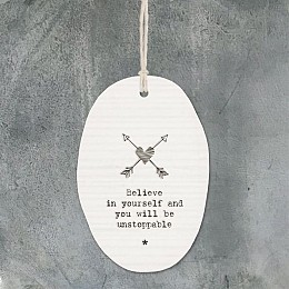Πορσελάνη οβάλ - Believe in yourself