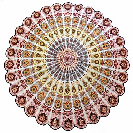 Ροτόντα Mandala 180εκ. - Πορτοκαλί