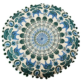 Μαξιλάρι 40 εκ. στρογγυλό Mandala κεντητό