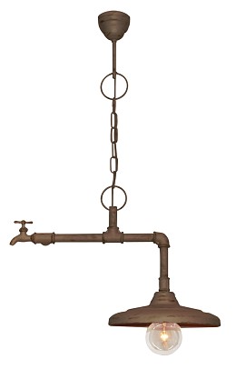 HL-520-1 PIPES BEIGE PENDANT 1Φ
