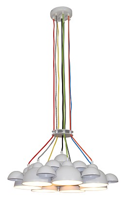 HL-3591-XL CONALL WHITE & BRONZE PENDANT