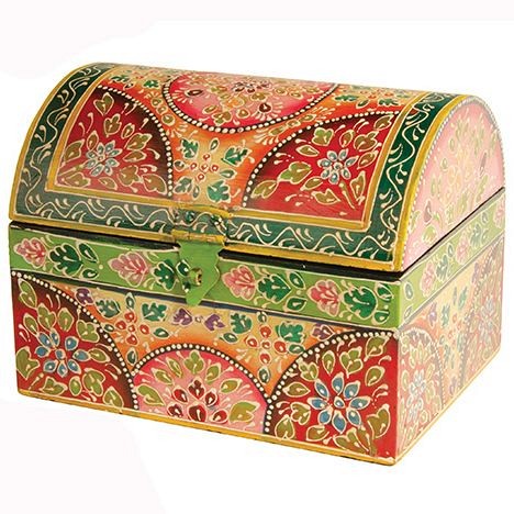 Κουτί ζωγραφισμένο - Lime 19x15εκ.