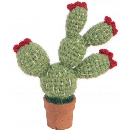 Γλαστράκι κάκτος πλεκτός 16εκ.