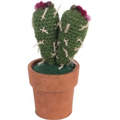 Γλαστράκι κάκτος πλεκτός 16εκ.