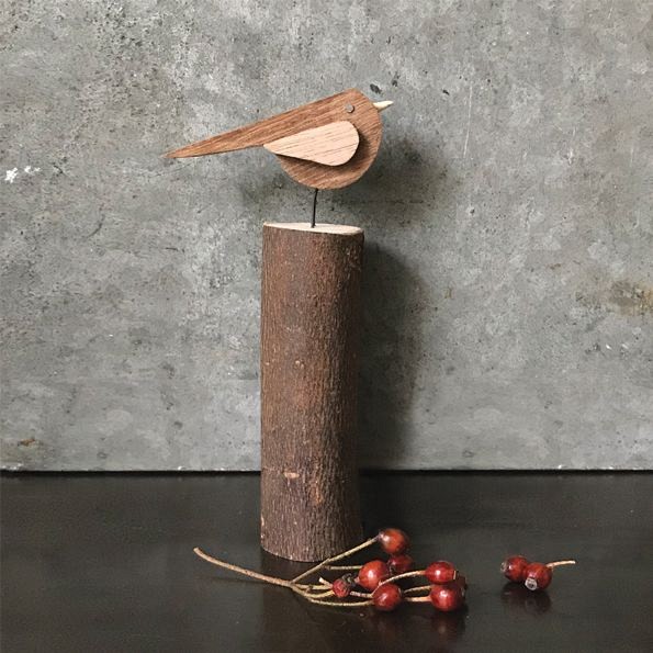 Πουλί ξύλινο - Σε κορμό 15εκ.