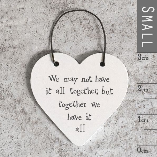 Καρδιά μικρή ξύλινη 6x3εκ. - We may not have…