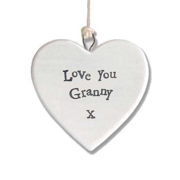 Πορσελάνινη καρδιά (4,5εκ.) - Love you granny