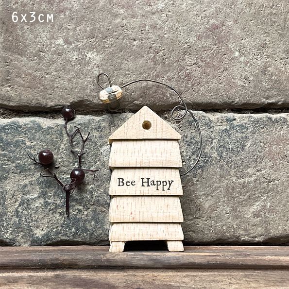 Ξύλινο θέμα 8x3εκ. - Bee happy