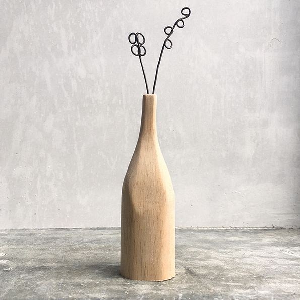 Βαζάκι με συρμάτινο λουλούδι - ανεμώνη 13,5x2,7 εκ.