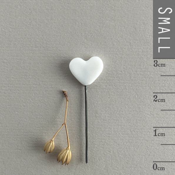 Καρδιά πορσελάνινη με σύρμα 3,2x1εκ.