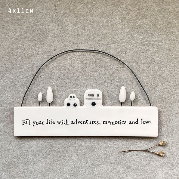 Πορσελάνινο στολίδι 11εκ. -Fill your life adventure