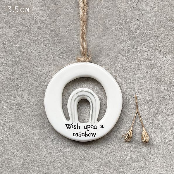 Πορσελάνινος κύκλος 3,5εκ. - Wish upon a rainbow