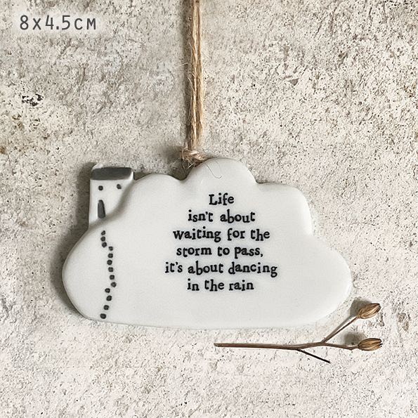 Πορσελάνινο σύννεφο 4,8εκ. - Life isn\'t about waiting