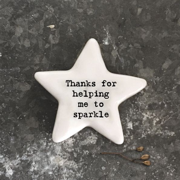 Βότσαλο αστέρι-Thanks for helping me sparkle