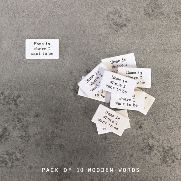 Επιγραφές ξύλινες (Σετ/10) - Home is …