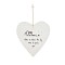 Πορσελάνινη Καρδιά 10εκ.- Home dog greets you