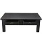Τραπεζάκι σαλονιού 2 συρτάρια μαύρο - Factory 105x58x40εκ.