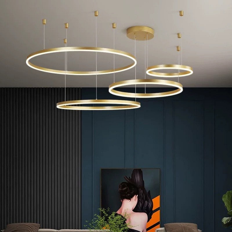 SE LED 4 KANKO PENDANT GOLD 96 3CCT 80x60x40x20cm IP20 220V 2 YEARS WARRANTY