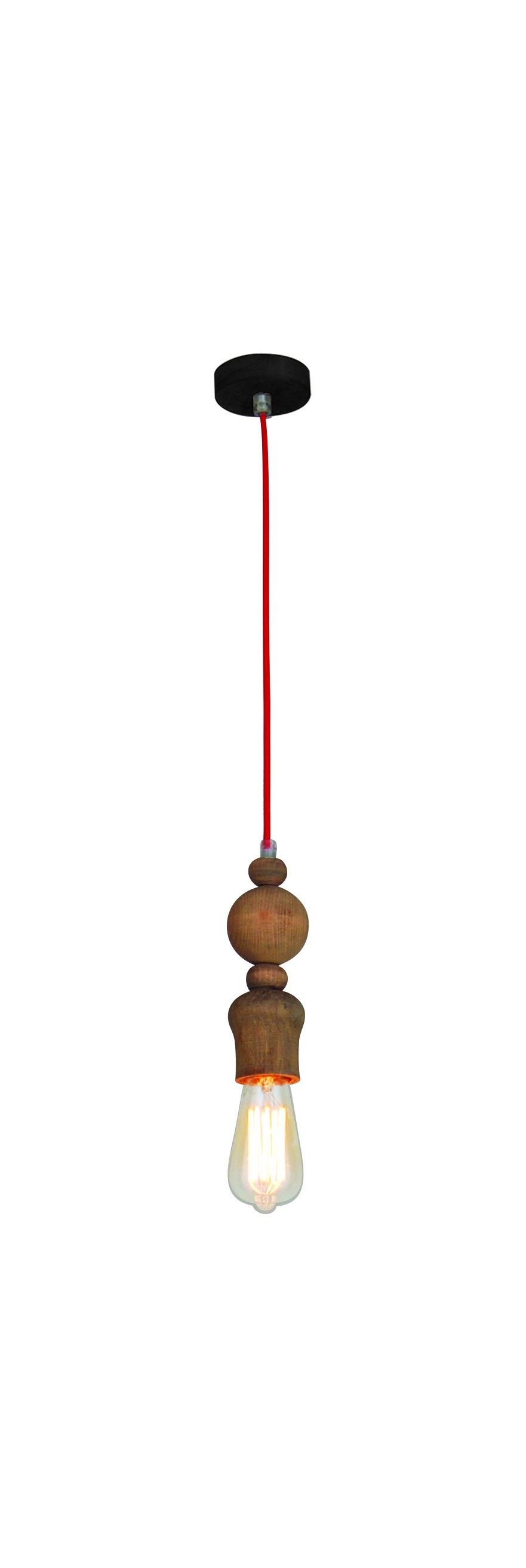 HL-026R-1 MELODY AGED WOOD PENDANT