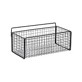 ESTIA ΚΑΛΑΘΙ ΟΡΓΑΝΩΣΗΣ CAGE ΚΡΕΜΑΣΤΟ ΜΕΤΑΛΛΙΚΟ 36x15x13cm ΜΑΥΡΟ