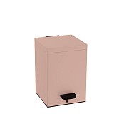 Χαρτοδοχείο 5 Lit, Soft Close - Matt Dusty Pink, Pam & Co, W18 x D18 x H26 (cm), 137-304