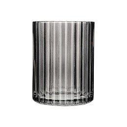ESTIA ΠΟΤΗΡΑΚΙ ΜΠΑΝΙΟΥ ALIVIO ΓΥΑΛΙΝΟ ΑΝΑΓΛΥΦΟ 7.8x10cm ΜΑΥΡΟ