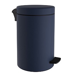 Χαρτοδοχείο 12 Lit, Soft Close - Matt Navy Blue, Pam & Co, Ø25 x H40 (cm), 12-090-203