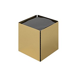 Θήκη Χαρτομάντηλων Κύβος - Brushed Gold, Pam & Co, W13 x D13 x H13 (cm), 123-023