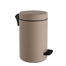 Χαρτοδοχείο 10 Lit Soft Close, No Inner Bucket - Matt Beige, Pam & Co, Ø20 x H37 (cm), 2037-103