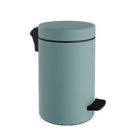 Χαρτοδοχείο 10 Lit Soft Close, No Inner Bucket - Matt Turquoise, Pam & Co, Ø20 x H37 (cm), 2037-913