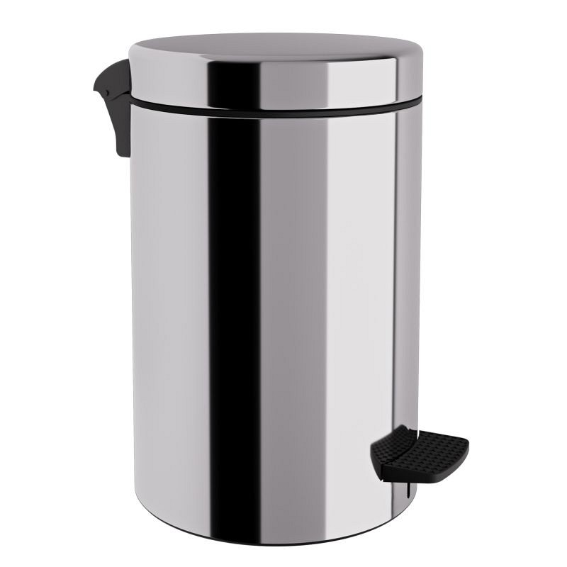 Χαρτοδοχείο 12 Lit, Soft Close - Inox, Pam & Co, Ø25 x H40 (cm), 12-300-001